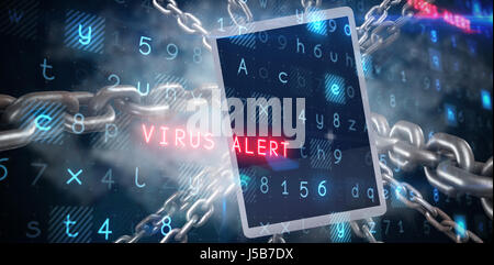 Virus background against dark background Stock Photo