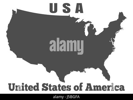 United States of America USA - high detailed map