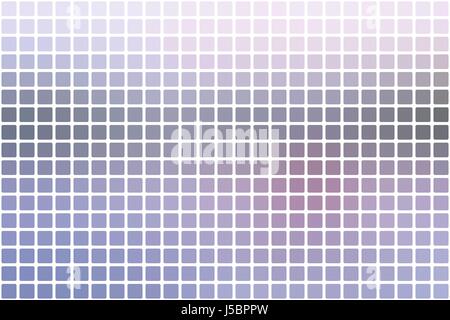 Pale pink grey blue vector abstract mosaic background with rounded corners square tiles over white Stock Vector