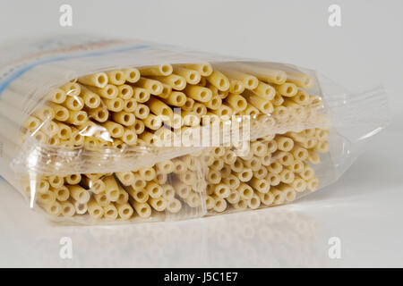 blank european caucasian noodles plastic synthetic material eggs macaroni Stock Photo