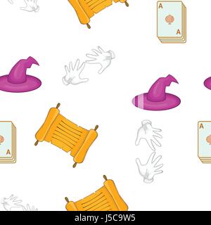 Halloween pattern. Cartoon illustration of halloween vector pattern for web Stock Vector