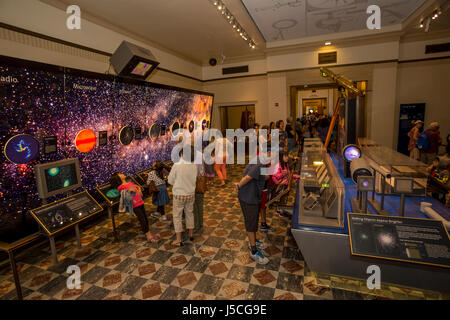 Exhibits Inside The Griffith Observatory, Griffith Park, Los Angeles ...