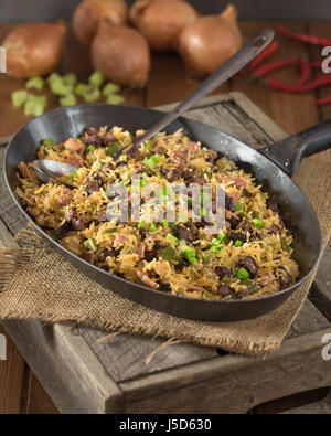 Cajun dirty rice. Louisiana New Orleans Food Stock Photo