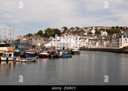 Fishing boats in Brixham harbour, South Devon, England, UK Stock Photo