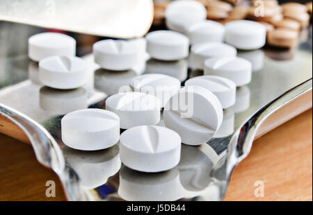 Medication and pills Stock Photo