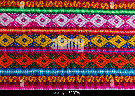 Traditional andean tapestry from northern Argentina and Bolivia. Stock Photo