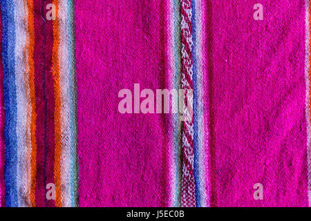 Traditional andean tapestry from northern Argentina and Bolivia. Stock Photo