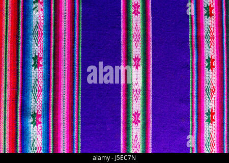 Traditional andean tapestry from northern Argentina and Bolivia. Stock Photo