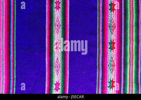 Traditional andean tapestry from northern Argentina and Bolivia. Stock Photo