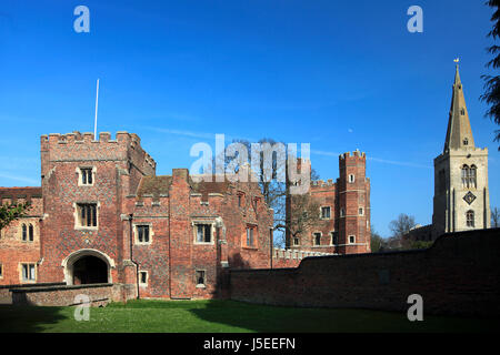 Buckden Towers, Buckden village, Cambridgeshire; England, UK Stock ...