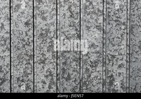 Corrugated metal sheet. Bluish background pattern. Stock Photo
