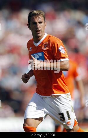 ANGEL MARTINEZ BLACKPOOL FC KEEPMOAT STADIUM DONCASTER ENGLAND 03 August 2013 Stock Photo