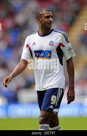 DAVID NGOG BOLTON WANDERERS FC BOLTON WANDERERS FC REEBOK STADIUM BOLTON ENGLAND 10 August 2013 Stock Photo