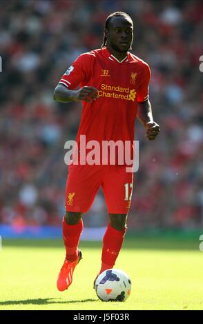 VICTOR MOSES LIVERPOOL FC ANFIELD LIVERPOOL ENGLAND 21 September 2013 Stock Photo