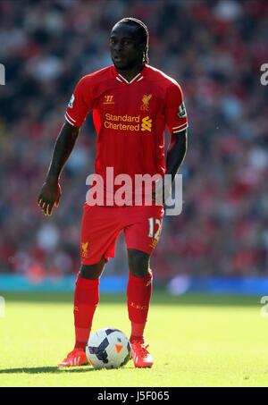 VICTOR MOSES LIVERPOOL FC LIVERPOOL FC ANFIELD LIVERPOOL ENGLAND 21 September 2013 Stock Photo