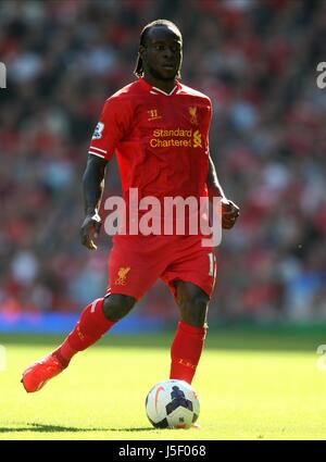 VICTOR MOSES LIVERPOOL FC LIVERPOOL FC ANFIELD LIVERPOOL ENGLAND 21 September 2013 Stock Photo