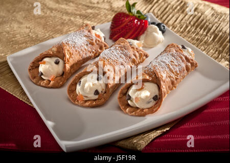 Cannolis Stock Photo