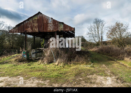 A Farleigh Down Tunnel entrance to former Central Ammunition Depot Stock Photo