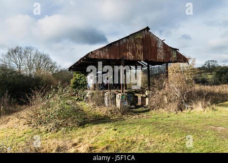 A Farleigh Down Tunnel entrance to former Central Ammunition Depot Stock Photo