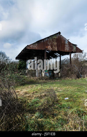 A Farleigh Down Tunnel entrance to former Central Ammunition Depot Stock Photo