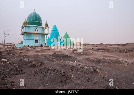 SUDAN, Khartoum: Mosques and a cementary. Stock Photo