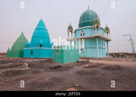 SUDAN, Khartoum: Mosques and a cementary. Stock Photo