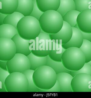 Abstract vector background with 3d balls. Spheric pattern. Vecto Stock Vector