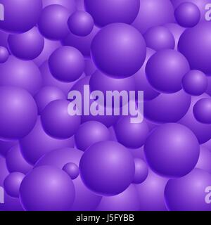 Abstract vector background with 3d balls. Spheric pattern. Vecto Stock Vector