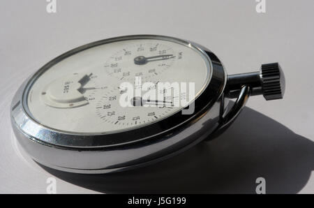 indicate show ring clock pointer seconds minutes metal contest shape Stock Photo