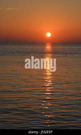 Gorgeous Sunrise over Tampa Bay in Florida. Stock Photo