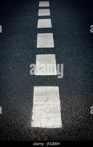 Asphalt road texture with white stripe Stock Photo