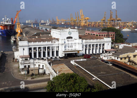 port authority fort colombo sri lanka Stock Photo