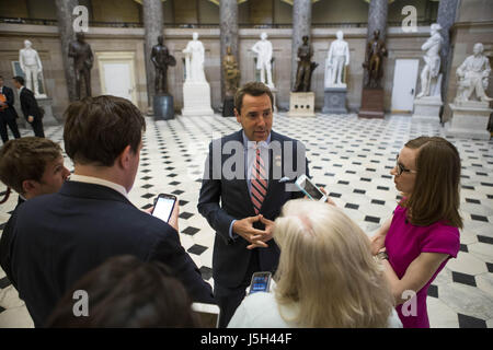 May 16, 2017 - Washington, DIstrict Of Columbia, USA - Representative MARK WALKER (D-NC) speaks with reporters about the firing of FBI Director JAMES COMEY and the disclosure of classified information to Russian officials by President TRUMP at the U.S. Capitol on May 16th, 2017. (Credit Image: © Alex Edelman via ZUMA Wire) Stock Photo