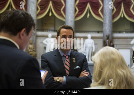 May 16, 2017 - Washington, DIstrict Of Columbia, USA - Representative MARK WALKER (R-NC) speaks with reporters about the firing of FBI Director JAMES COMEY and the disclosure of classified information to Russian officials by President TRUMP at the U.S. Capitol on May 16th, 2017. (Credit Image: © Alex Edelman via ZUMA Wire) Stock Photo