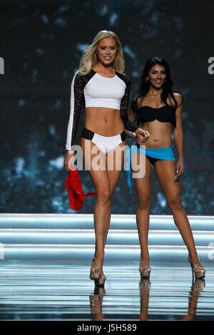 Miss Minnesota USA, Meridith Gould, Miss New Jersey USA, Chhavi Verg in attendance for 2017 Miss USA Competition, Mandalay Bay Resort and Casino, Las Vegas, NV May 14, 2017. Photo By: JA/Everett Collection Stock Photo