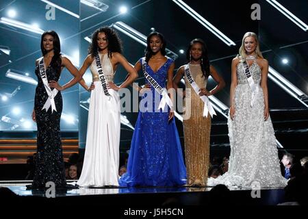 Miss New Jersey USA, Chhavi Verg, Miss District of Columbia USA, Kara McCullough, Miss South Carolina USA, Megan Gordon, Miss Illinois USA, Whitney Wandland, Miss Minnesota USA, Meridith Gould in attendance for 2017 Miss USA Competition, Mandalay Bay Resort and Casino, Las Vegas, NV May 14, 2017. Photo By: JA/Everett Collection Stock Photo