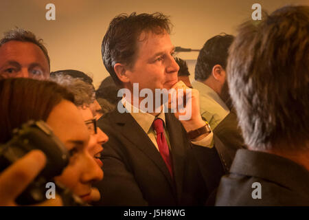 London, UK. 17th May, 2017. Nick Clegg MP the former Liberal leader attends The Liberal Democrats General Election Manifesto Launch. © Guy Corbishley/Alamy Live News Stock Photo