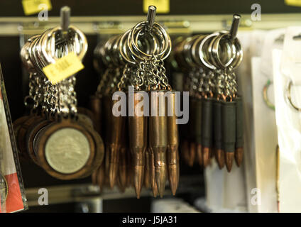 Hezbollah souvenirs shop in the tourist landmark of the resistance, South Governorate, Mleeta, Lebanon Stock Photo