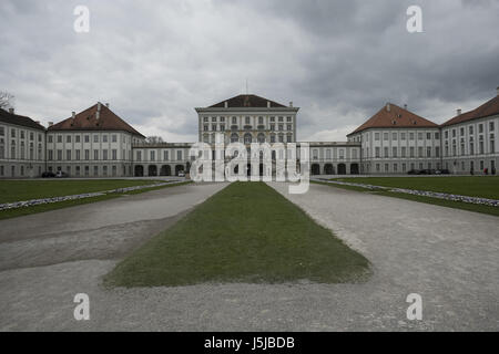 Exterior of the Nymphenburg Palace is Baroque style located in the city of Munich, Germany. The palace was commissioned by the couple composed by Ferdinand Maria and Henriette Adelaide from Savoy to Agostino Barelli in 1664. Today the Nymphenburg Palace is open to the public but it is still the home and seat of the Head of the House of Wittelsbach, The Duke Francis of Bavaria.  Where: Munich, Bavaria, Germany When: 16 Apr 2017 Credit: Oscar Gonzalez/WENN.com Stock Photo