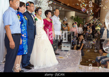 Chinese wedding ceremony, Yinchuan, Ningxia, China Stock Photo