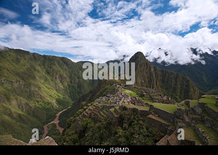 The ruins of Machu Picchu, Peru Stock Photo