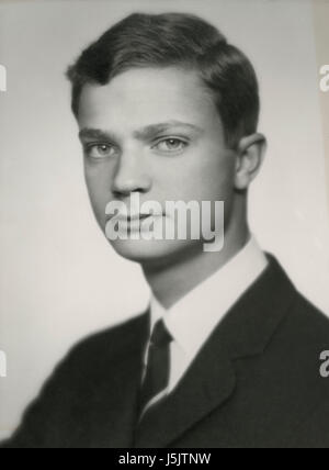 Crown Prince Carl Gustaf, Later King Carl XVI Gustaf of Sweden, Portrait, 1965 Stock Photo