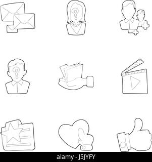 Like folder icon, outline style Stock Vector Image & Art - Alamy