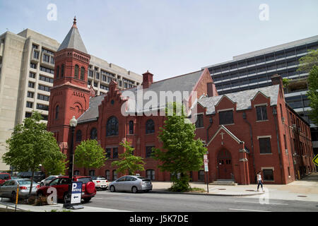 concordia german evangelical church and rectory foggy bottom Washington DC USA Stock Photo