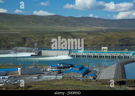 Wanapum Dam, Grant County, Washington Stock Photo