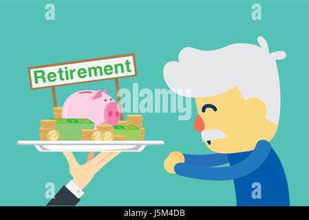 retirement money cartoon