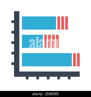 Histogram Flat Vector Icon. Flat icon isolated on the white background. Editable EPS file. Vector illustration. Stock Vector
