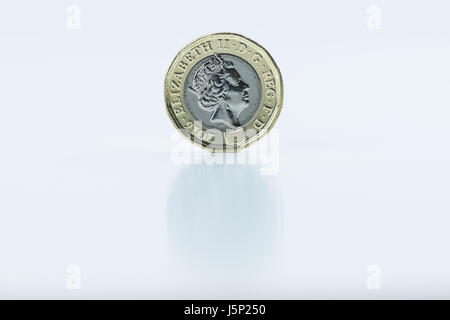 New design of £1 coin Stock Photo