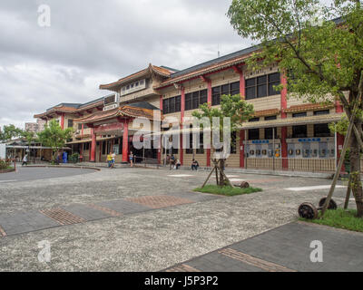 Luodong, Taiwan - October 18, 2016: Railway station building the in Luodong Stock Photo