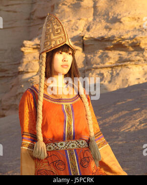 May 10, 2017 - Hami, Hami, China - Hami, CHINA-May 10 2017: (EDITORIAL USE ONLY. CHINA OUT)..The traditional clothes of Uygur people in Hami, northwest China's Xinjiang Uygur Autonomous Region. (Credit Image: © SIPA Asia via ZUMA Wire) Stock Photo